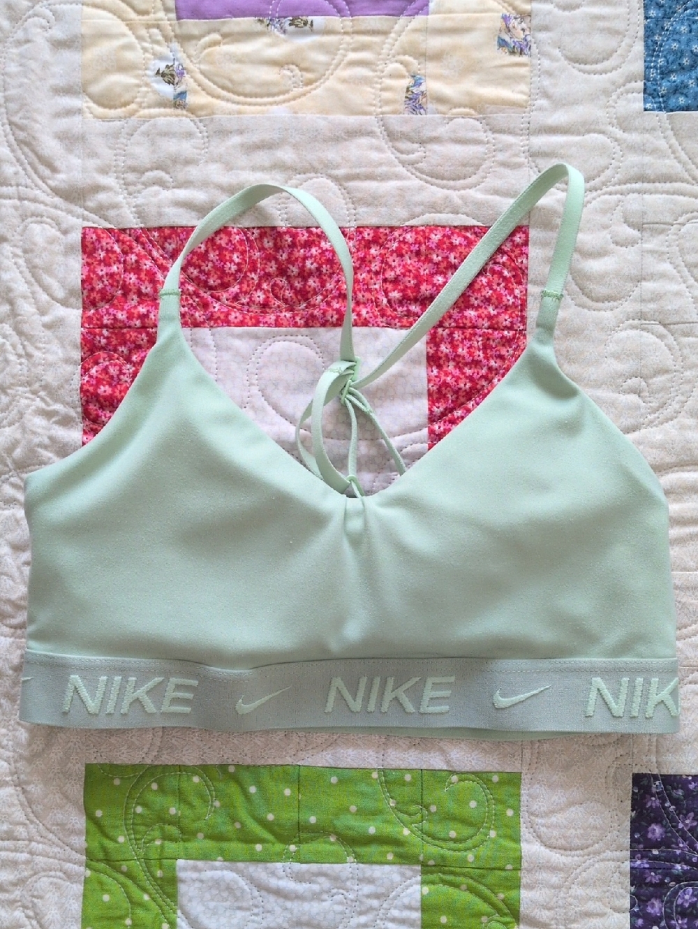 Nike Mint Green Strappy Sports Bralette